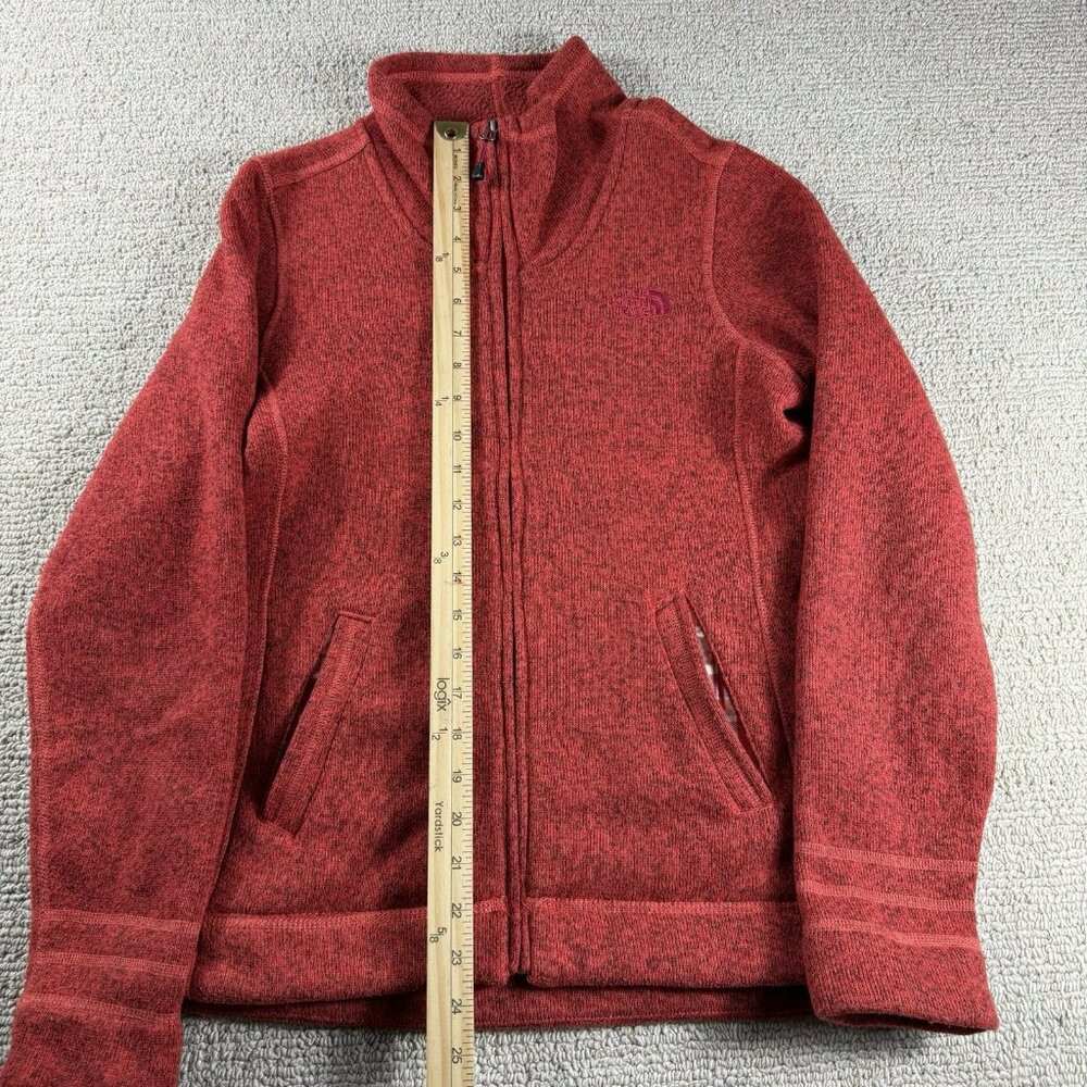 The North Face Full Zip Sweater Fleece Jacket Red Women’s Size Small - Picture 5 of 8